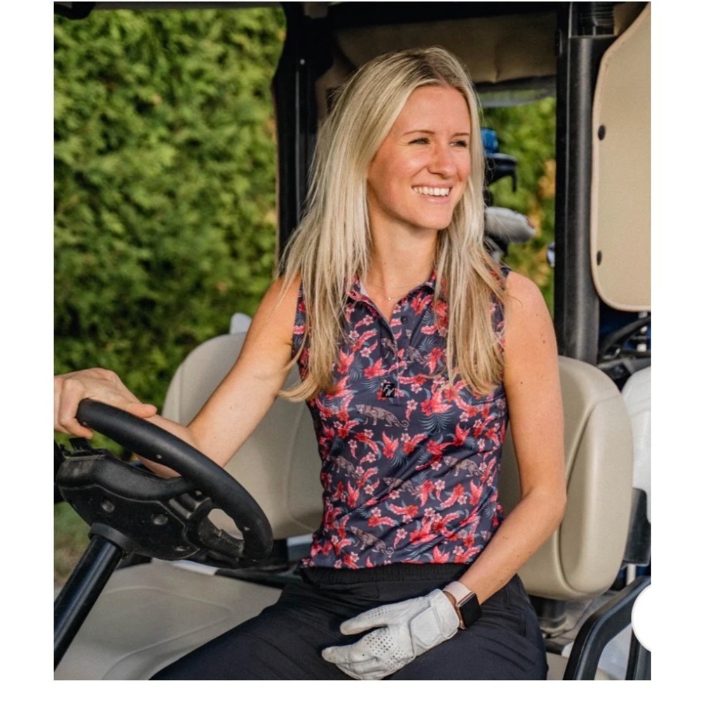 Full Wedge‎ Sleeveless Golf Polo Size Small